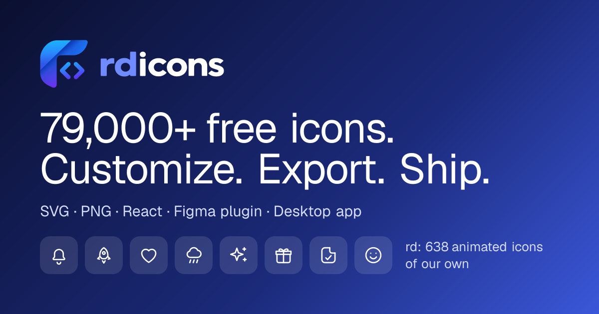 rd icons – 543 free SVG icons | rdicons